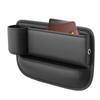 Car Seat Storage Box Multifunctional Leather Storage Pocket Box Console With Cup Holder Auto Console Side Storage Box For Wallet