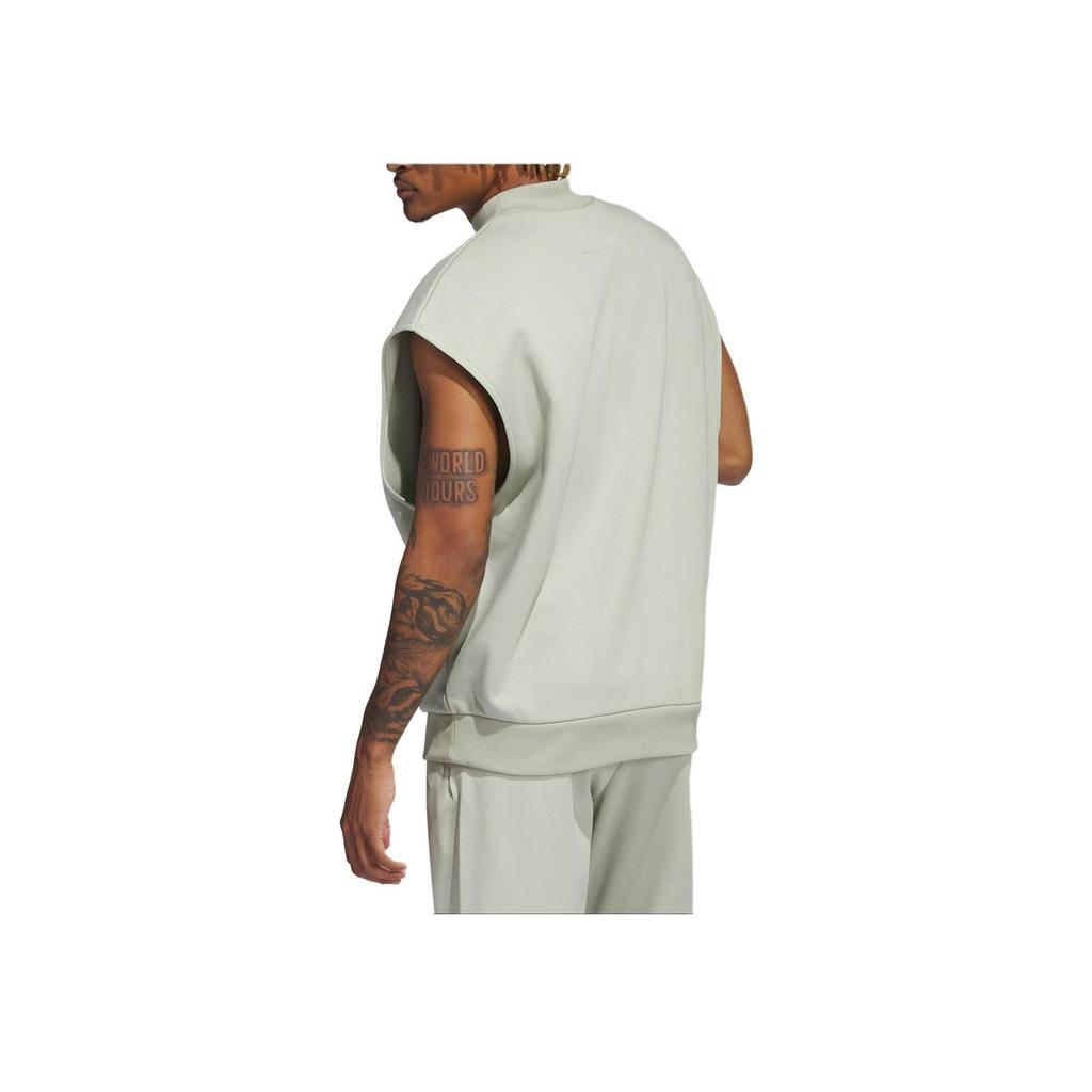 Adidas Баскетбольная толстовка Originals Trefoil Chapter 02 Vintage без рукавов унисекс-топы Halo-Green IA3415