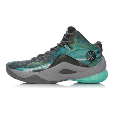 Баскетбольные кроссовки Li Ning Team Style 4 Wade Series с амортизацией, противоскользящие, износостойкие, средней высоты, мужские баскетбольные кроссовки, зеленые ABAM011-3
