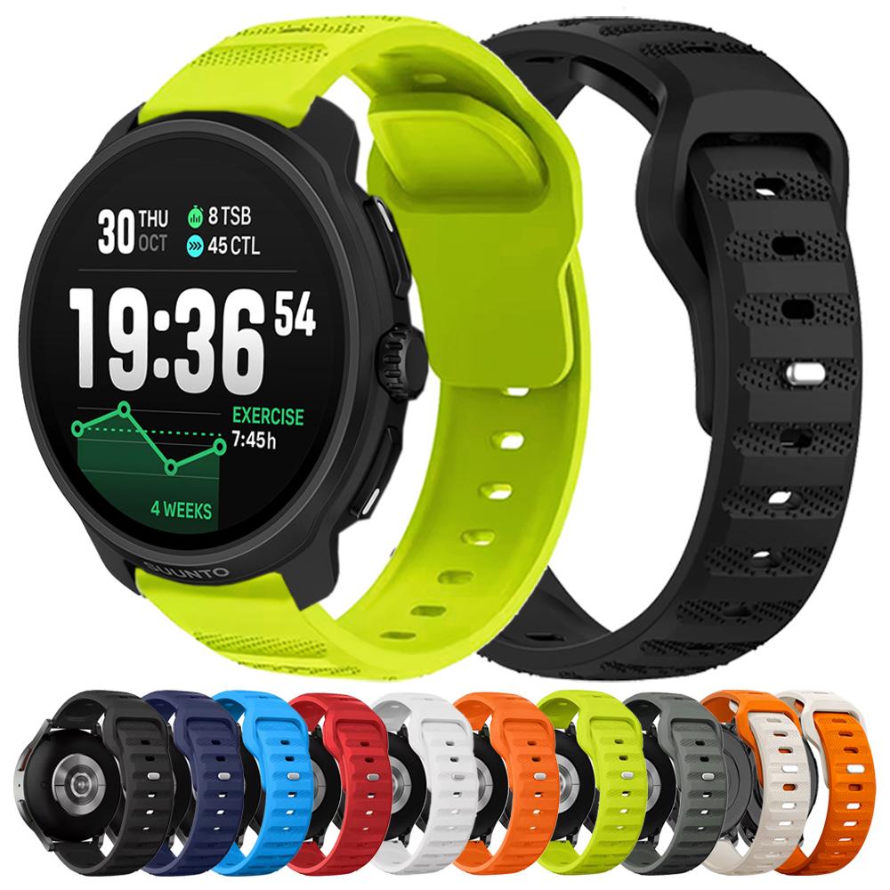 22 мм Силиконовый спортивный мягкий ремешок для SUUNTO 9 Peak DLC/PRO 5/9 PEAK VERTICAL Браслет для SUUNTO RACE 2/S RUN OCEAN Запасные ремешки