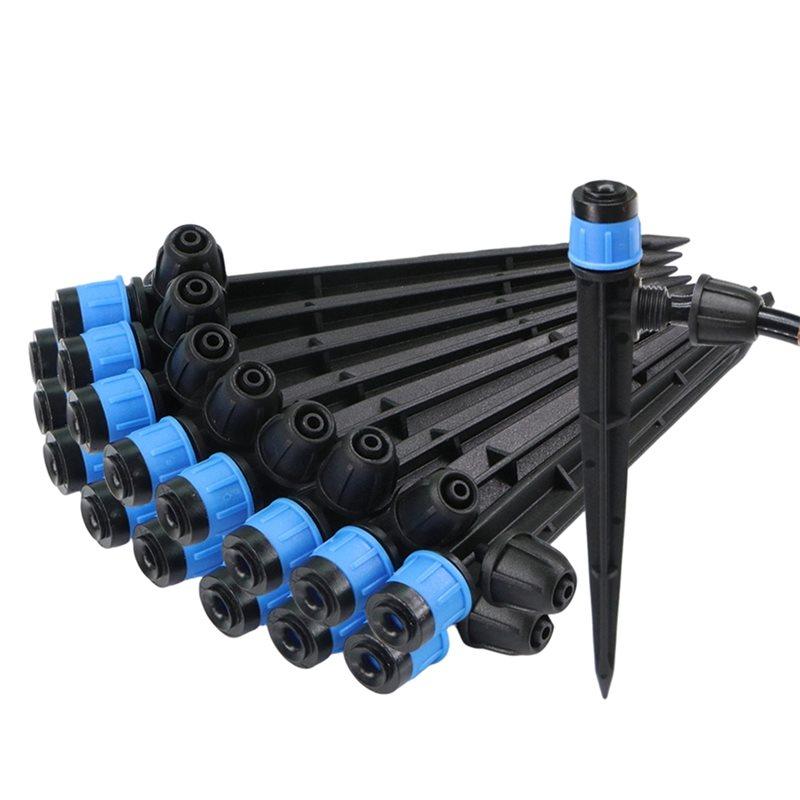 50pcs Watering system automatic watering device Rotating Garden Sprinkler With Emitters-360 Degree Efficient Irrigation System