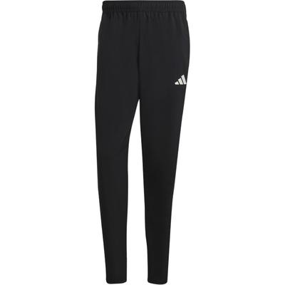 adidas Футбольные штаны с тремя полосками и эластичным поясом, цвет черный IB5012