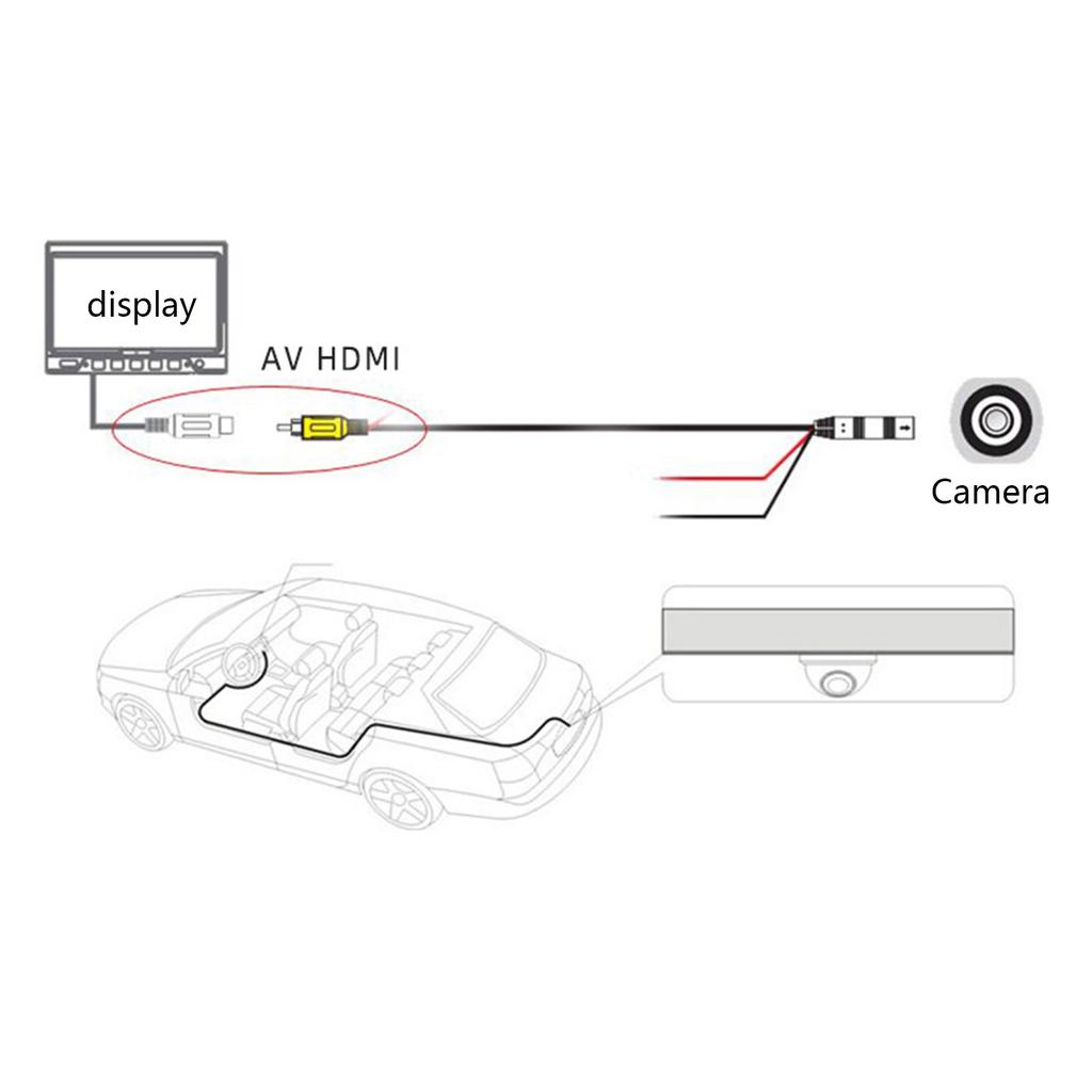 Rear View Backup-Assist Camera Wide Degree 4.3 In TFT LCD Parking Assistance Wide Angle Reverse Camera Reversing Monitor