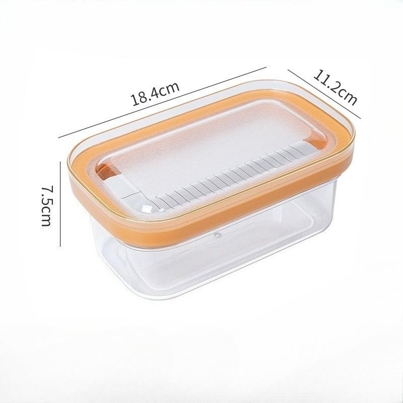 Butter Slicer Cutter Dish Airtight Box Stick Container Airtight Lid Butter Cheese Fresh-Keeping Box Crisper Box for Refrigerator
