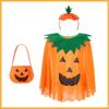 Halloween Adult Pumpkin Cape Set Family Party Costume Trick Or Treat Accessory