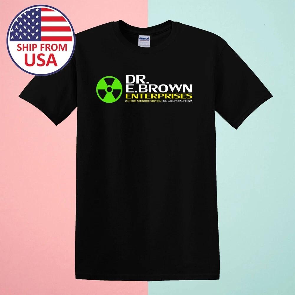 DR. E. Brown Enterprises Back to The Future Men's Black Size S-5XL