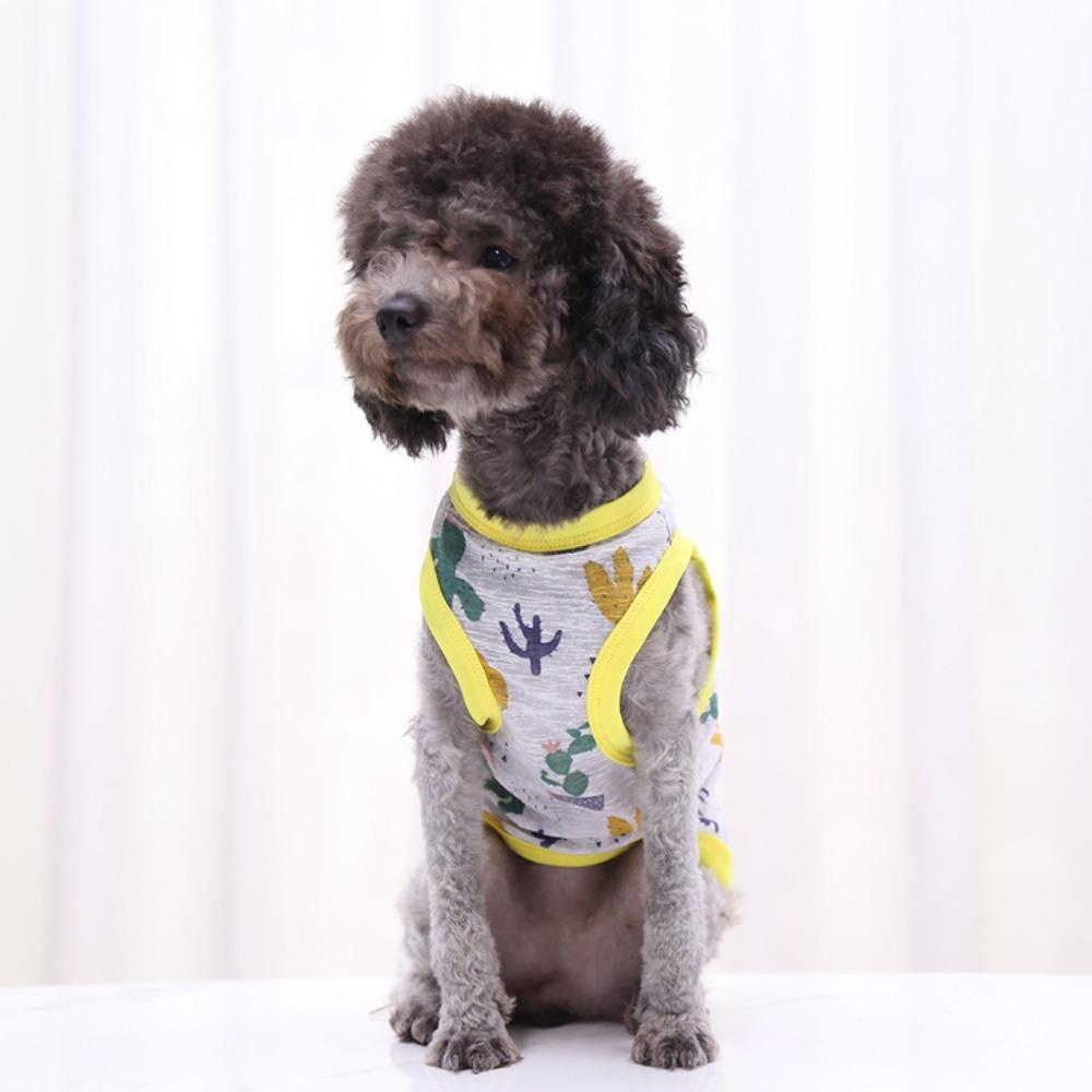 Cartoon Rabbit Bear Pattern Cat Shirt Breathable Puppy T-shirt Cute Dog Clothing for Pets