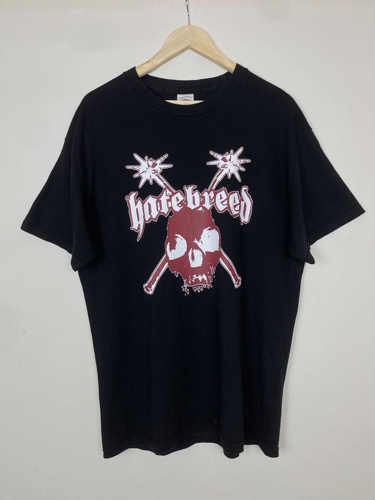 Hatebreed Редкий Логотип Группы 90-х Черная Унисекс Футболка Репринт S-5XL KH10325 Унисекс Футболка