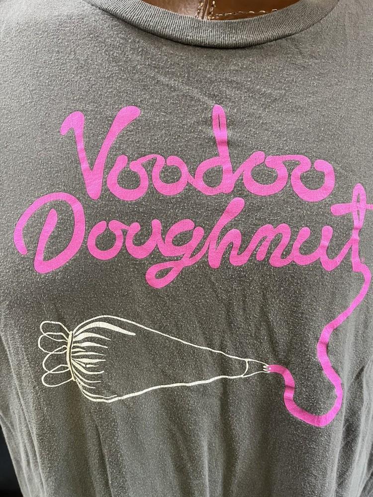 Футболка Voodoo Doughnut Мужская 2XL XXL Серая Портленд Орегон Пончик Пончики Унисекс Футболка
