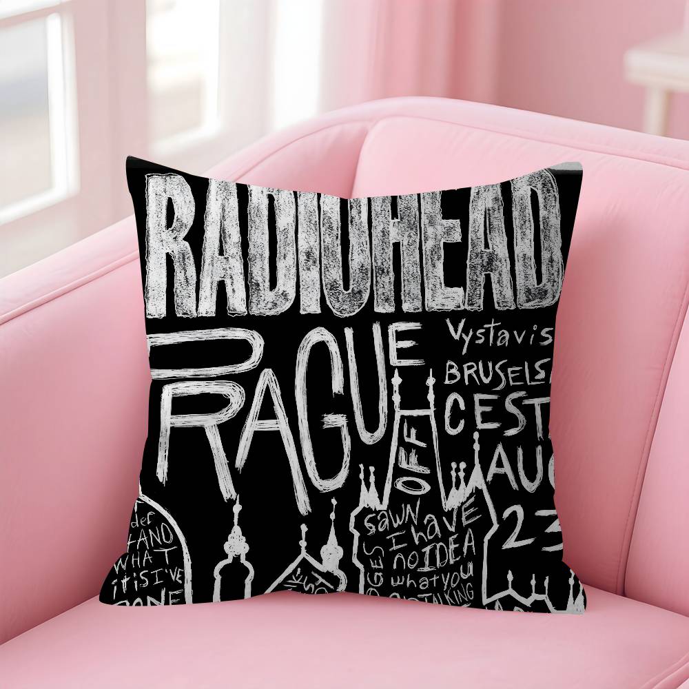 Подушка с принтом Radiohead из Rock Band 30x50 Полиэстер Декоративные подушки для дивана Подушка для декора дома