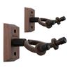 2-Pack Wall-Mounted Guitar Hanger, Neboic Hardwood Guitar Stand with Black Walnut Guitar Hooks, Guitar Accessories for Acoustic, Electric, Bass, and