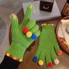 Cycling Winter Cold Proof Knitted Gloves Warm Touchscreen Full Finger Gloves  Outdoor