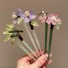 Flower U Shape Hairpin Hair Sticks for Buns Hanfu Headwear  Hairstyle Design Tool