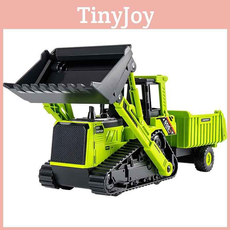 Модель бульдозера с двумя ковшами с инерционным управлением для детской игры и коллекционеров
