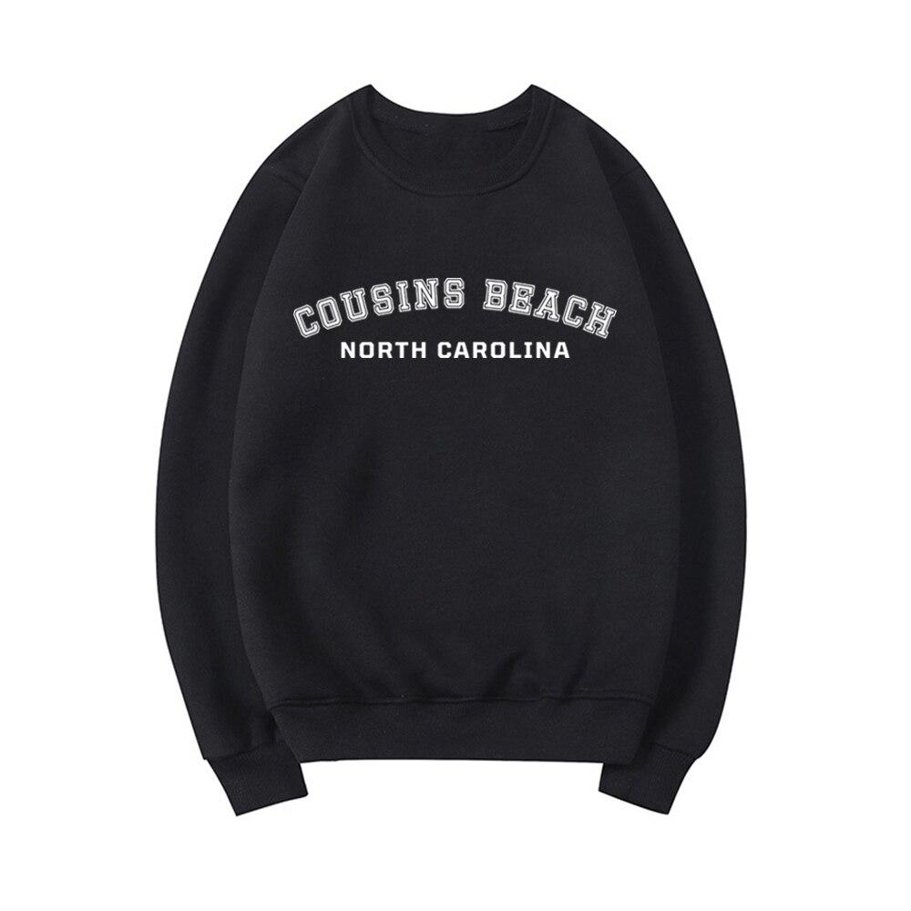 Cousins Beach Северная Каролина Толстовка с круглым вырезом Лето I Turned Pretty Рубашка Женские толстовки с длинными рукавами Повседневные топы с капюшоном