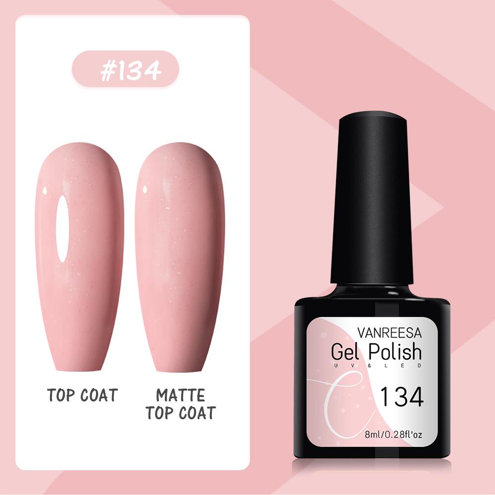 VANREESA Набор гелей для ногтей 111 цветов Гель-лак для ногтей Soak Off Базовое покрытие Верхнее покрытие Маникюр для ногтей УФ-светодиодный полуперманентный лак Стойкий гель для дизайна ногтей
