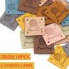 50/20/10pcs DIY Knitting Hats Handmade Labels PU Leather Tags Square Labels Hand Made Tags For Clothing Gift Decor Sewing Accessories