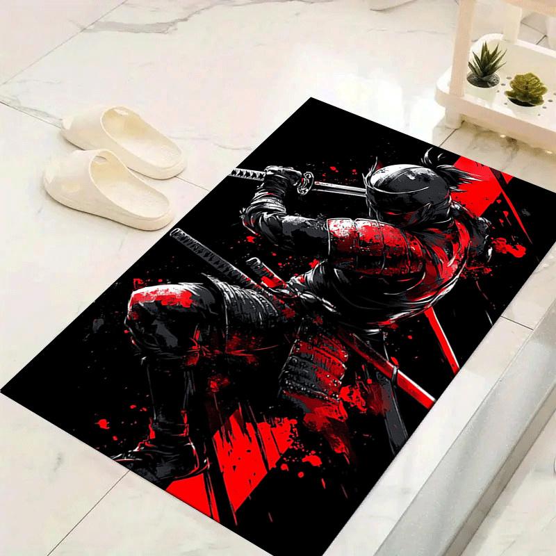 1pc Knight Pattern Area Rug, Anti slip Non Shedding Stain Resistant Carpet