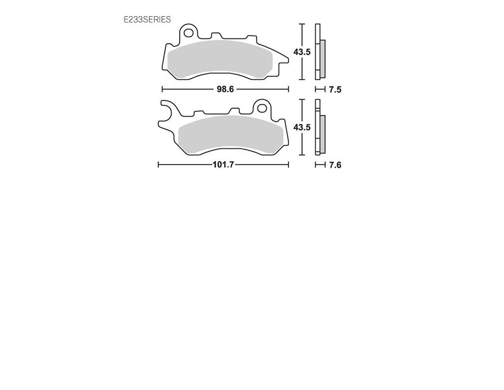 KITACO SBS Brake Pad Street 233MS PCX, PCX150 777-0233022