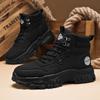 Autumn Men's Platform Boots Street Trend Men's Casual Motorcycle Boots 2024 New Comfortable Breathable Wear-resistant Work Boots