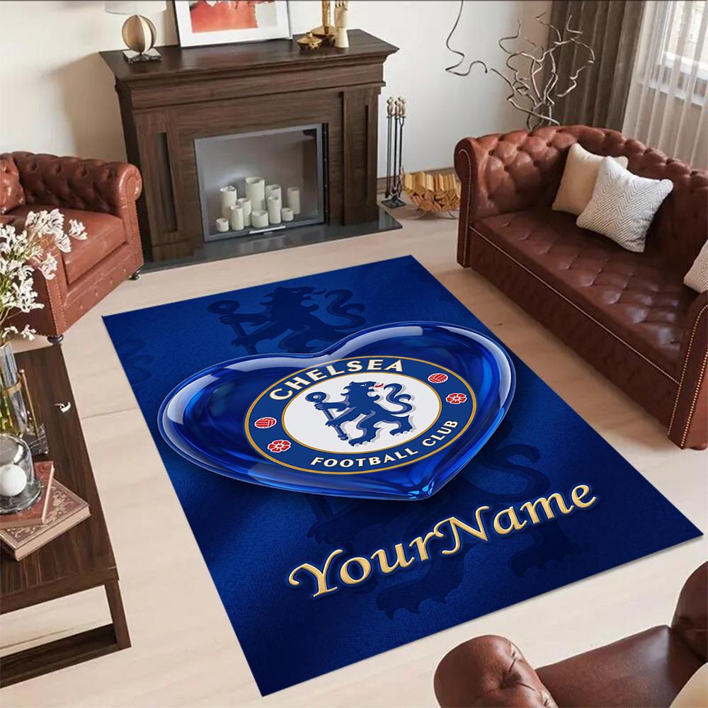 Chelsea Personalized Text Floor Mat Suitable for Study room Living Rooms Bedrooms Foyer Antislip Carpet Decorate Offices Spiritual Gift