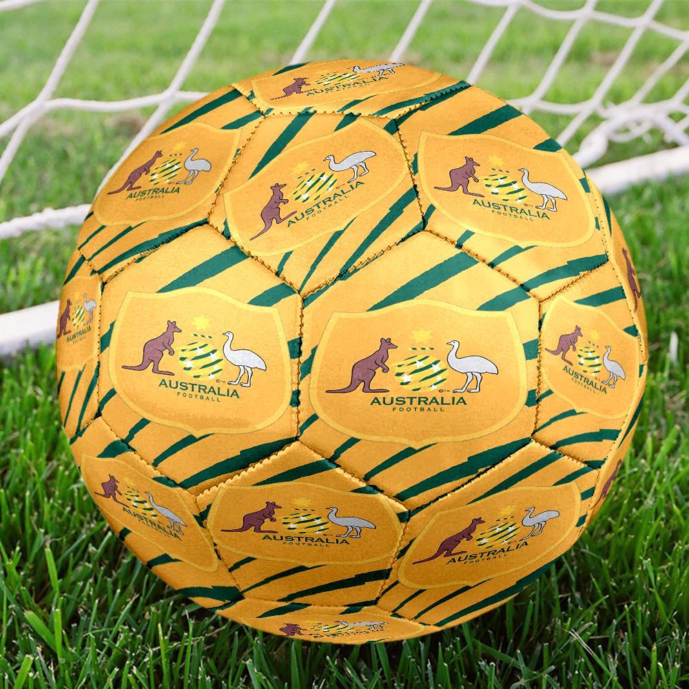 Australia Coat Of Arms Emblem Size 5 Soccer Ball,Indoor/Outdoor Suitable for Training Matches Tournaments Practice Games Perfect Gift for Fan