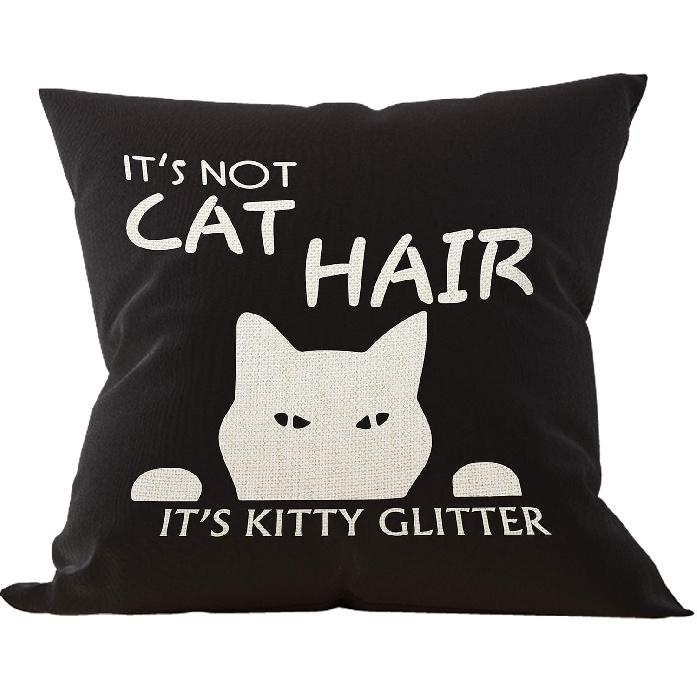 black cat Pillow Covers 18x18,black cat halloween decor,black cat decor Cushion Cover for Sofa Couch Bed