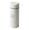 Кофейная бутылка QAHWA 420 мл Жемчужно-белая Прямое питье Вакуумная изоляция Двойные стенки Тефлоновое покрытие внутри Наслаждайтесь вкусом и ароматом кофе