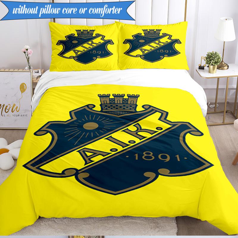 Aik Crest 3pcs Bedding,Including 1pc Duvet Cover And 2pcs Pillowcases Perfect for Christmas,Ideal for Bedroom, Dormitory