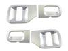 BRIGHTZ Satin Silver Door Handle Covers for Pixis Van with and 331 S321M/S331M [DHC-SARA-137] (Compatible S321, S331, 321, Models)