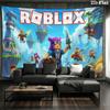Roblox Wall tapestry, aesthetic printed fabric blanket, suitable for bedroom, living room, and home decor.