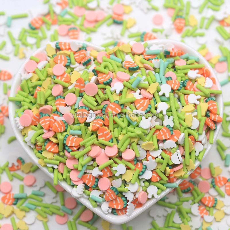 5mm Fruits Shape Christmas Halloween Sprinkles Polymer Clay Slices for Nail Slime Epoxy Resin Craft Diy