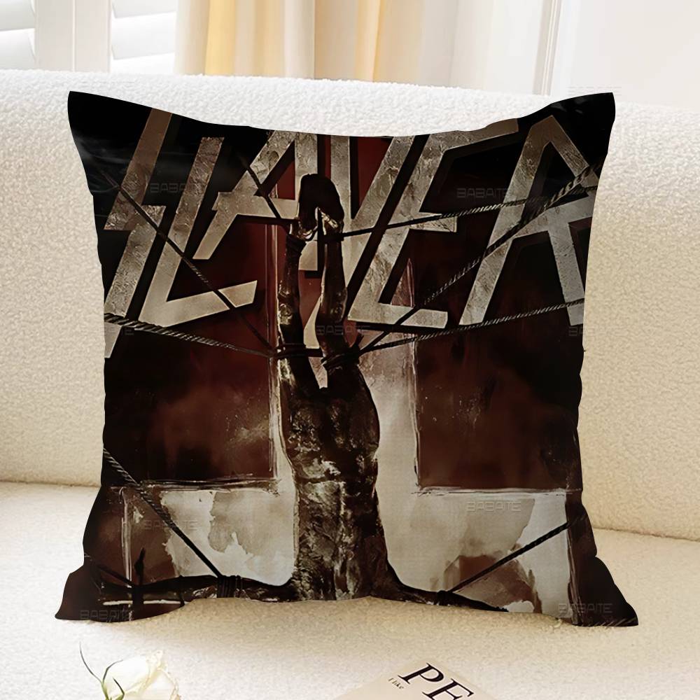 S-Slayer H-Heavy M-Metal Группа 45*45см Наволочка Чехол для подушки Декор Наволочка Домашняя Наволочка Для Подушки на Диван