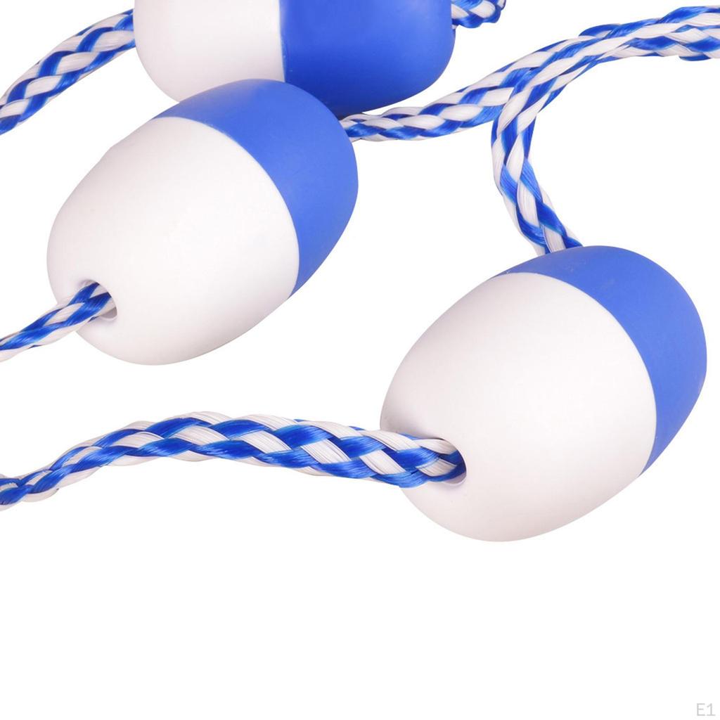 Безопасная веревка для бассейна с поплавками, линия для плавания с буями, 11 поплавков, 5 м, разделительные крючки для буев для игры,