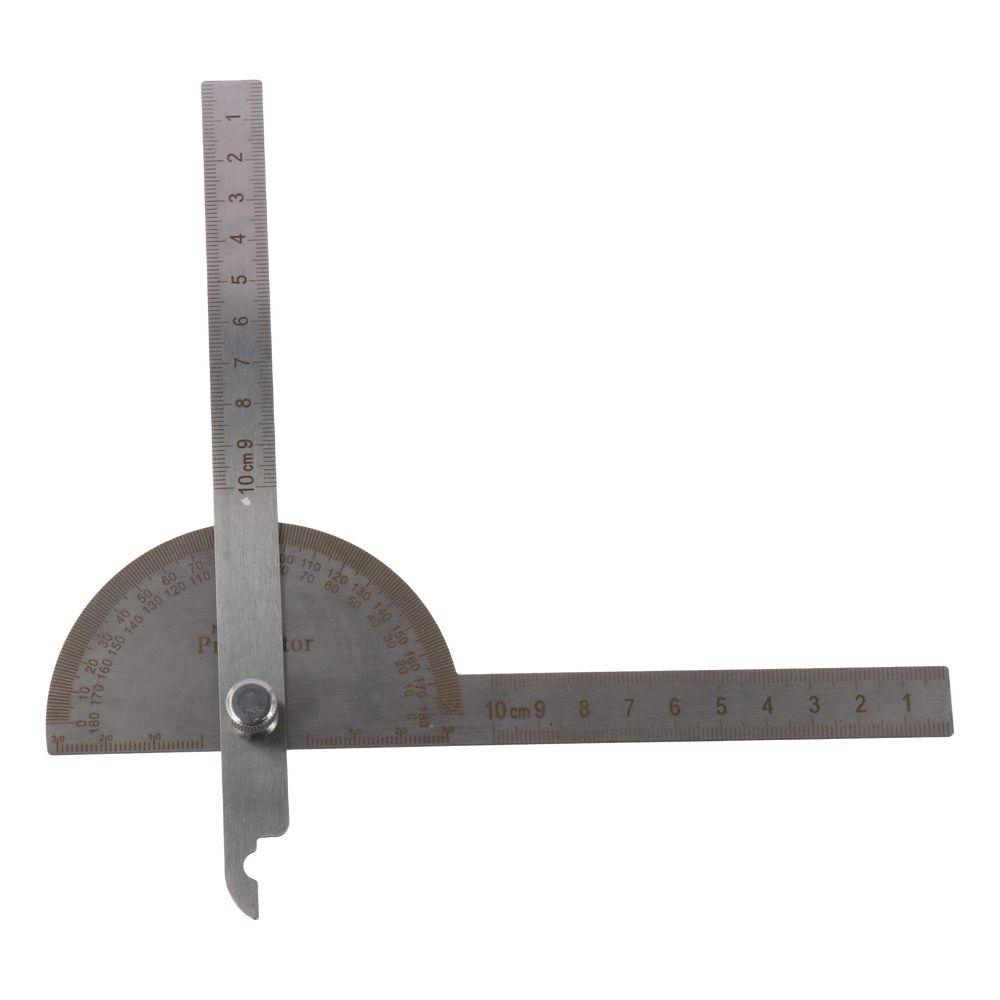 Two Arm Angle Finder 0-180 Degrees Protractor Angle Finder Measure Tool Protractors Work