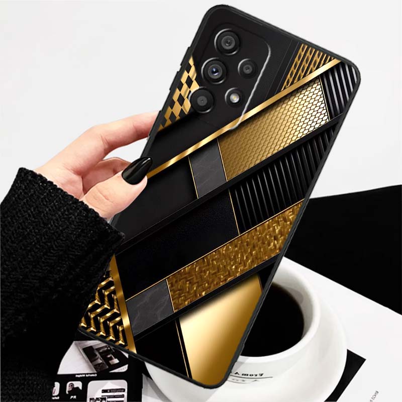 Механический стиль Чехол для телефона Для Samsung A73 A72 A71 A55 A54 A53 A52 A51 A13 A22 A16 A15 A12 A14 A26 A07 5G Черный