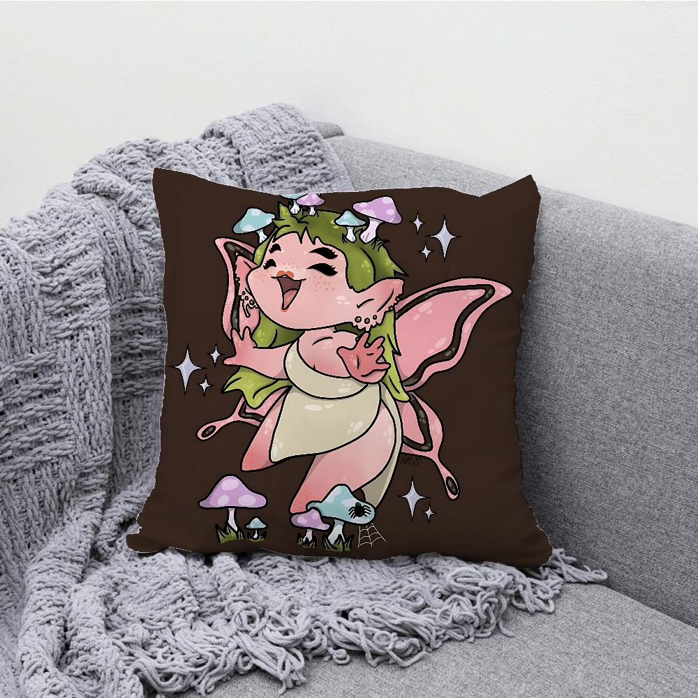 Singer M-Melanie Portals Pillow Case Soft Cushion Cases for Farmhouse Sofa Decor Home Decorations and Protector Pillow Case