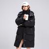 New Ladies Long Cotton-padded Jacket Plus Size Temperament Bread Clothing Loose Hooded Cotton Coat In Autumn and Winter.