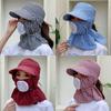 Summer Outdoor UV Protection Sun Hat Protective Cover Women Hats Ear Flap