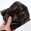 Масловощеная коровья кожа мелкозернистая первого сорта натуральная кожа диван реставрация сиденье мягкий чехол прикроватная спинка с кофейным цветом