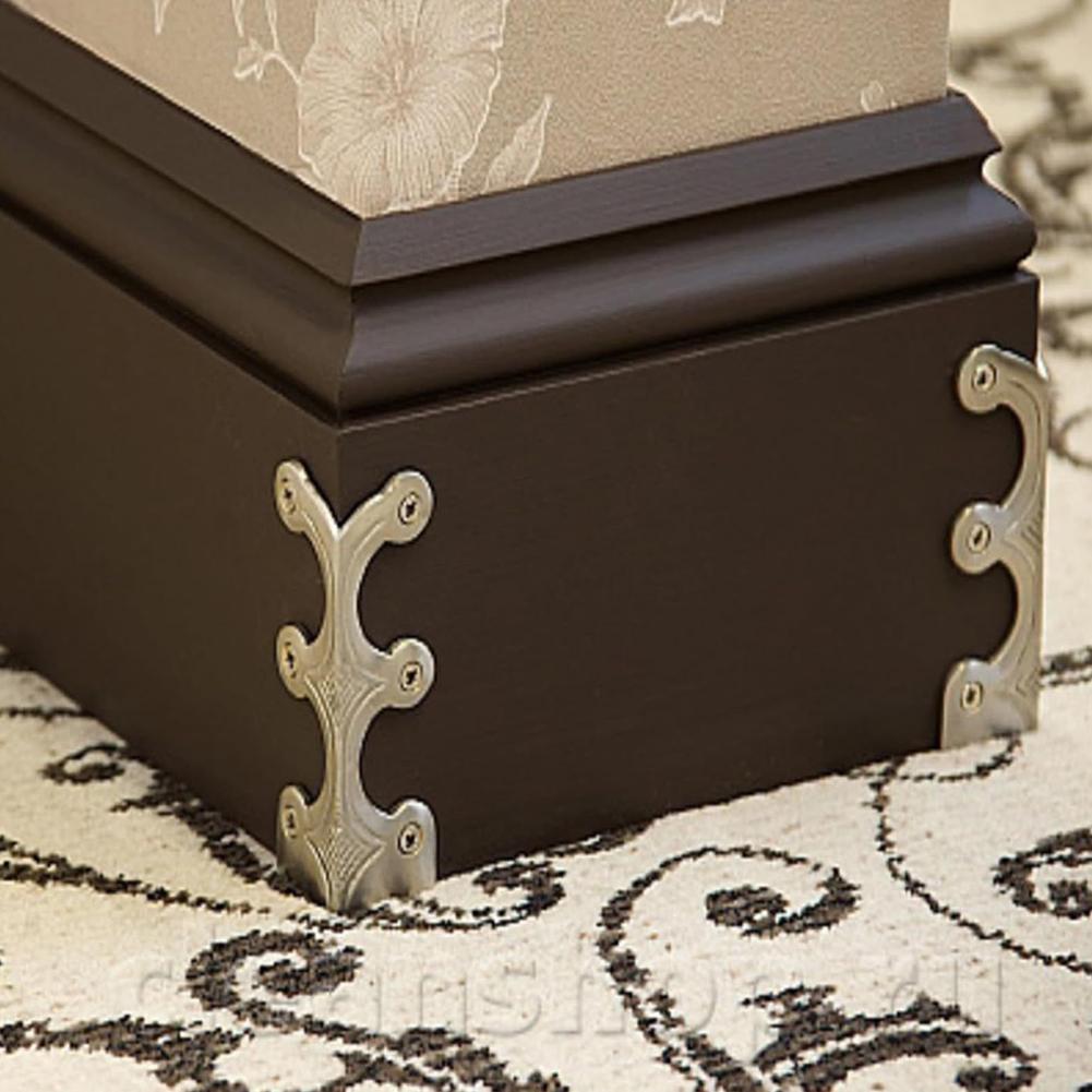 10 PCS Vintage Iron Skiffers Iron Skirting Board Corner Spaces Residential Commercial Corners P I4A8