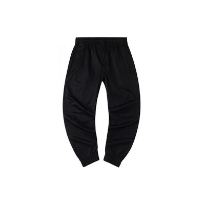 Штаны мужские спортивные Li Ning с трехмерным кроем, зауженные к низу, однотонные, черные AKXQ189-3