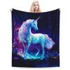 Unicorn Blanket: 50x60 Inches Soft Plush Fleece - Cozy Warmth Decorative Throw for Kids Girls Adults Sofa Bed Home Decor