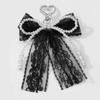 Сладкий кружевной бант, брелок с бисером Y2K, подвеска-шарм для телефона, подвеска для сумки, модные аксессуары для сумок, милый подарок для женщин