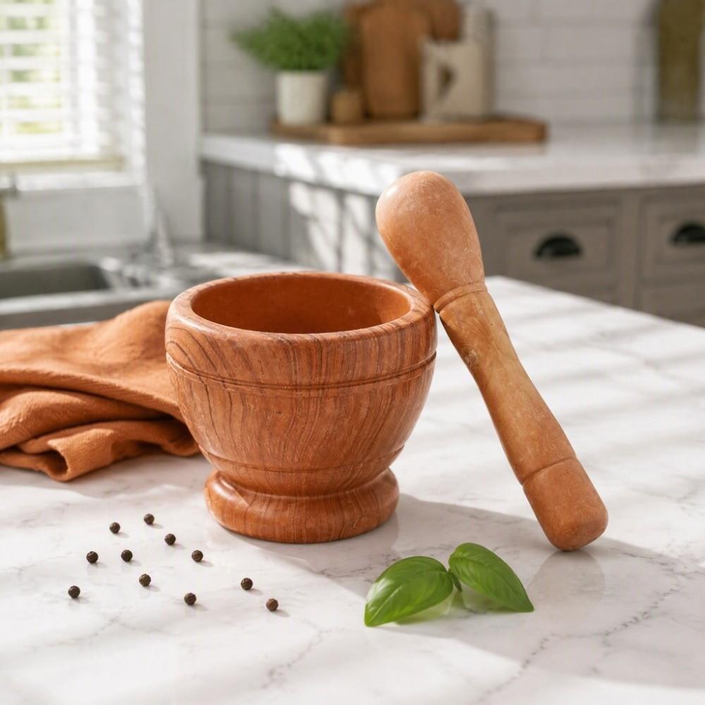 PP Spice Grinder Bowl Lightweight Design Manual Pestle Set Mortar and Pestle Set Spice Grinding
