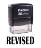 Printtoo Rubber Stamp Office Stationary REVISED Self Inking Custom