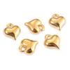 Wholesale 5pcs/lot No Fade Heart Charms Stainless Steel Cute Heart Pendants DIY Jewelry Making Accessories