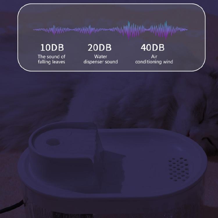 Cats Water Fountains Flowing Water Quiet Automatic Fountain Large Capacity