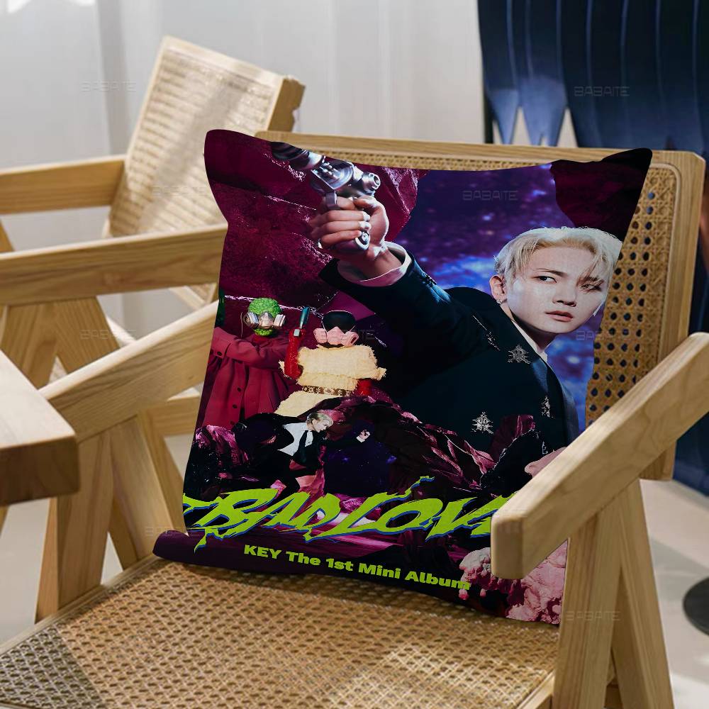 K-pop стиль Корейская мужская группа S-Shinee Наволочка Чехол для диванной подушки Декор для комнаты Подарок для детей