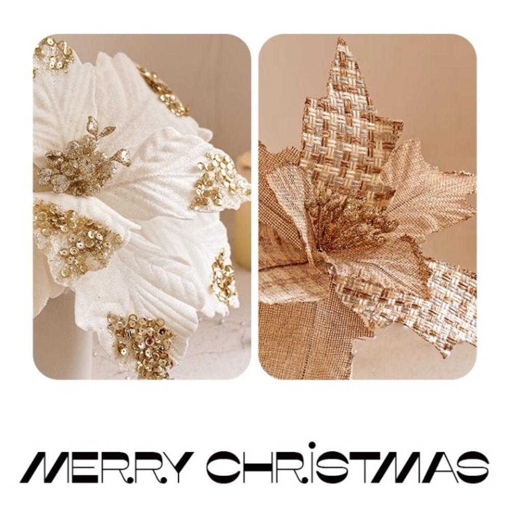 Christmas Style Simulation Flowers 25cm Length Christmas Tree Decorations Wedding Decorations
